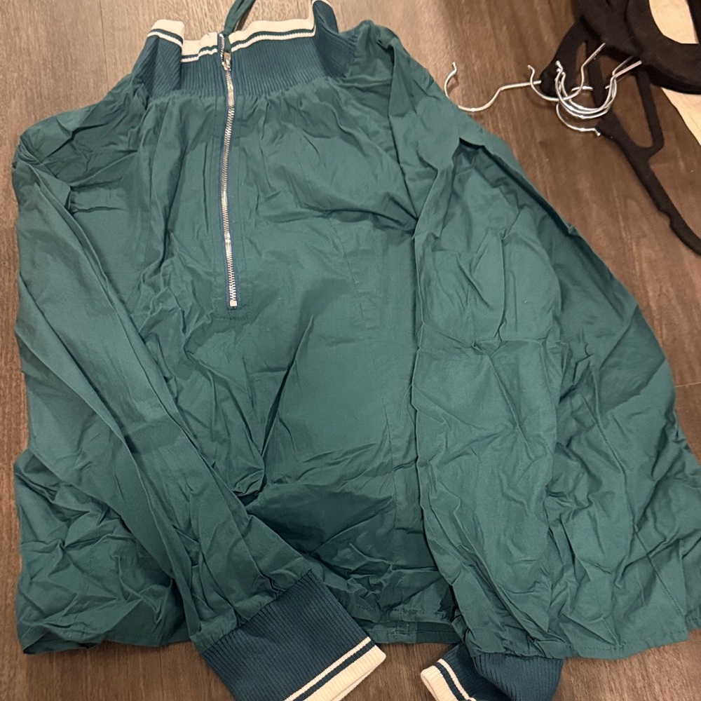 Amazon Teal Zip-Up Jacket